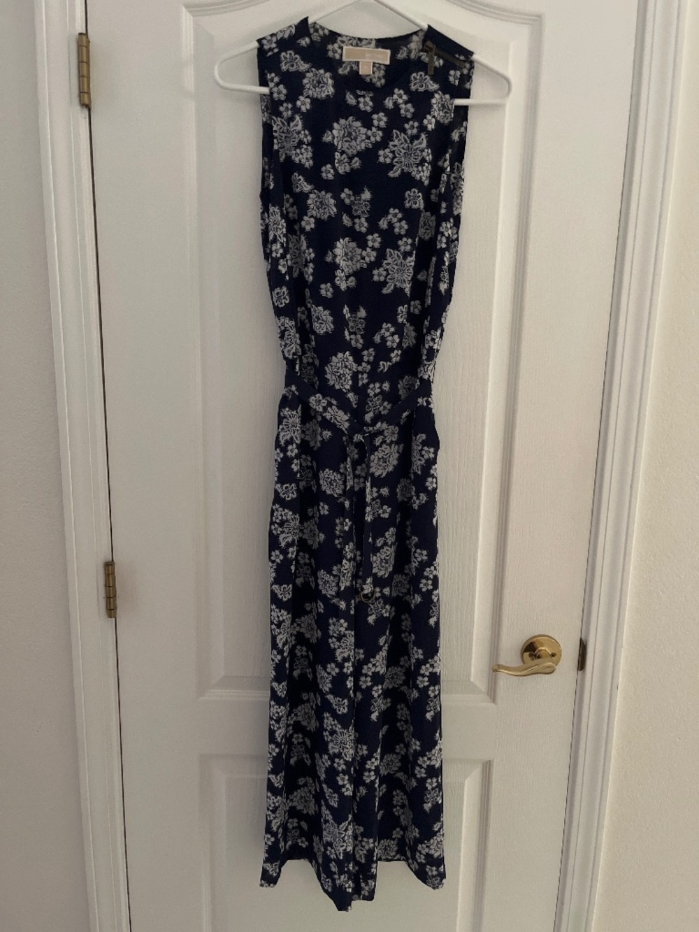 Michael Kors Floral Belted Jumpsuit